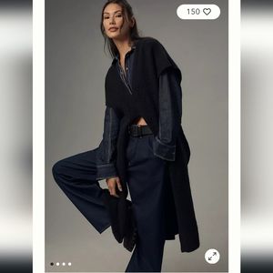 By Anthropologie Slit Sweater Tunic